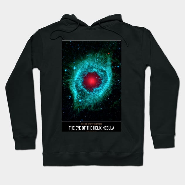 High Resolution Astronomy The Eye of the Helix Nebula Hoodie by tiokvadrat